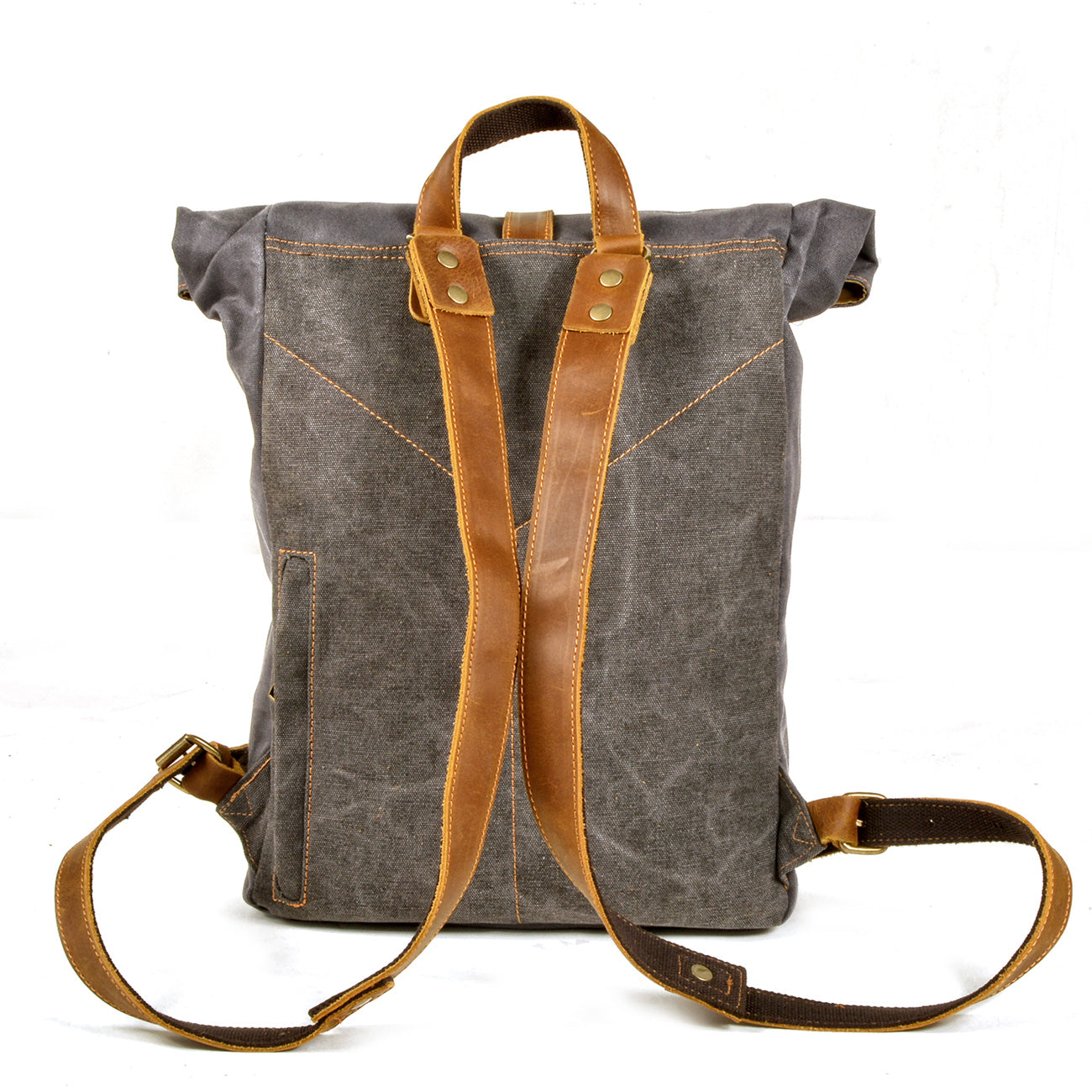 Elegant Waxed Canvas Rucksack for Commuting and Exploration - HUNTING CASE