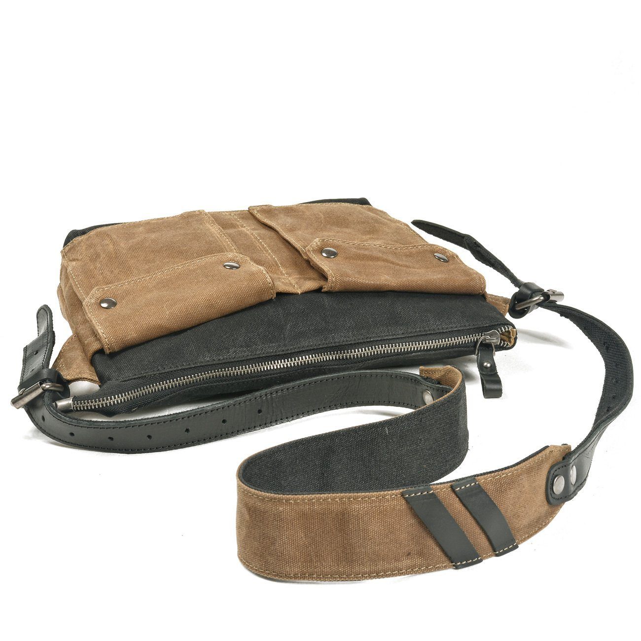 Stylish Retro Canvas Crossbody Messenger - HUNTING CASE