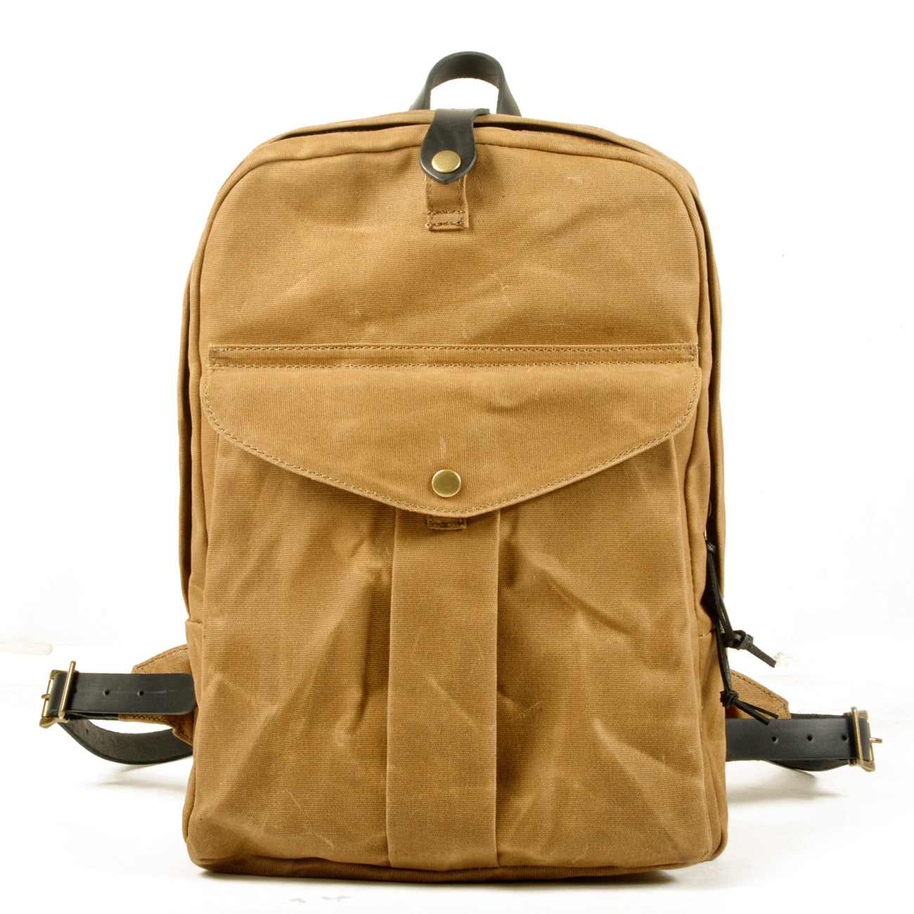 Classic Canvas Backpack with Adjustable Straps and Front Pocket - HUNTING CASE