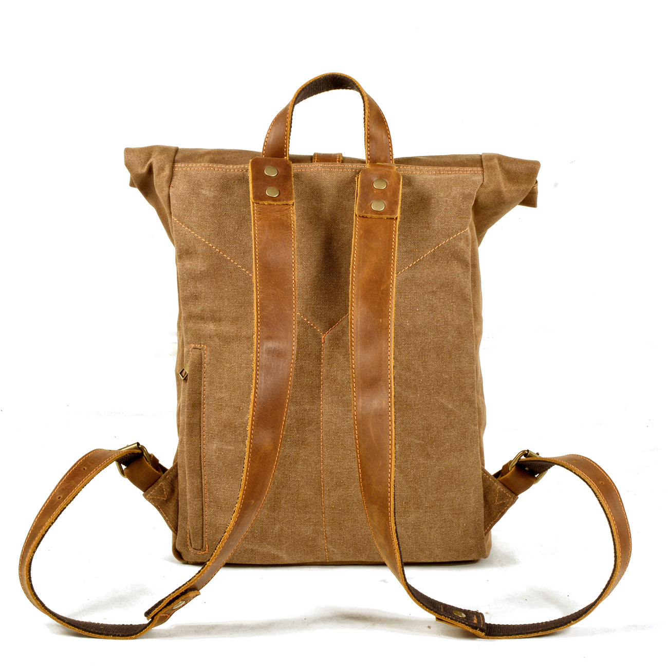 Elegant Waxed Canvas Rucksack for Commuting and Exploration - HUNTING CASE