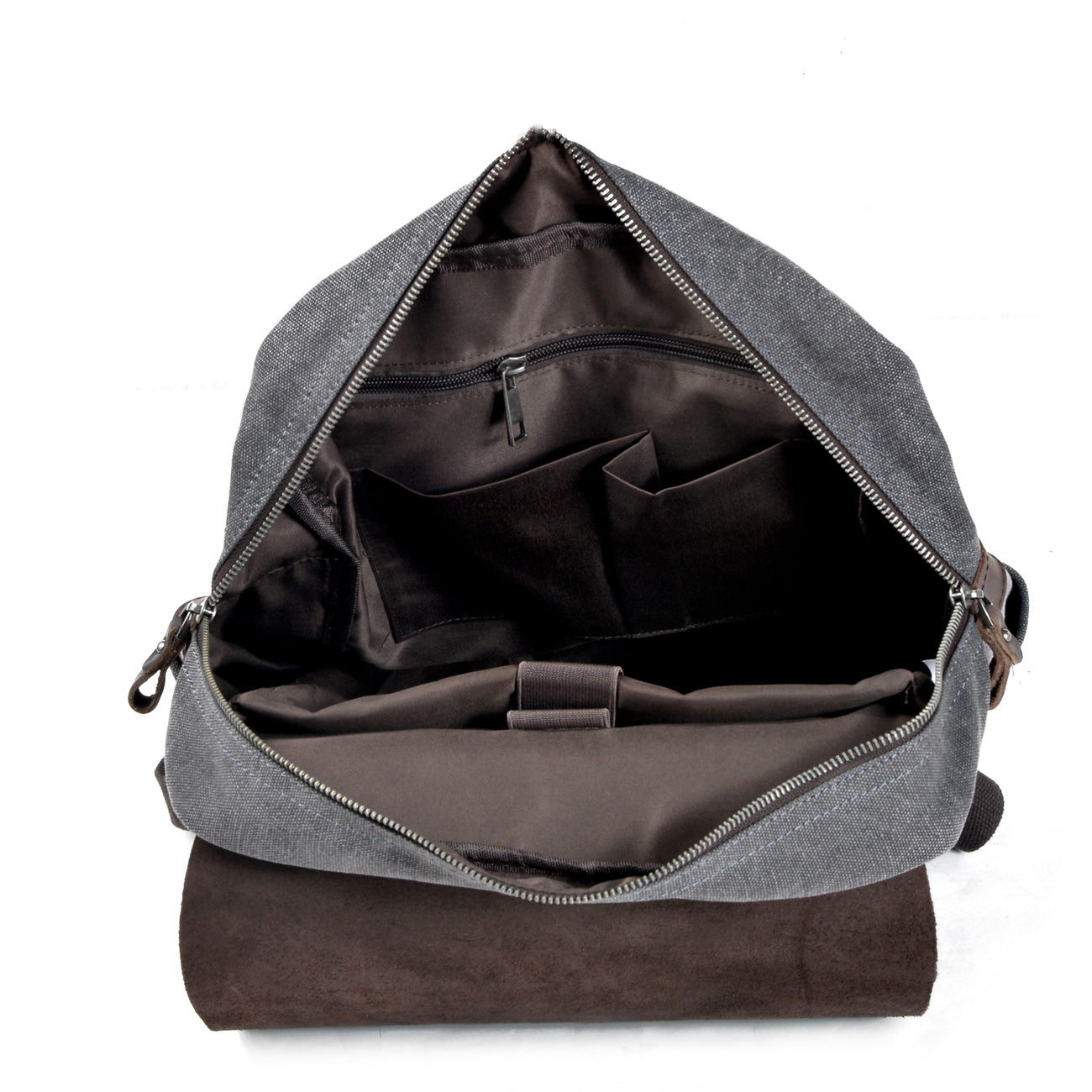 Cotton Canvas Backpack with Adjustable Straps and Multiple Pocket - HUNTING CASE