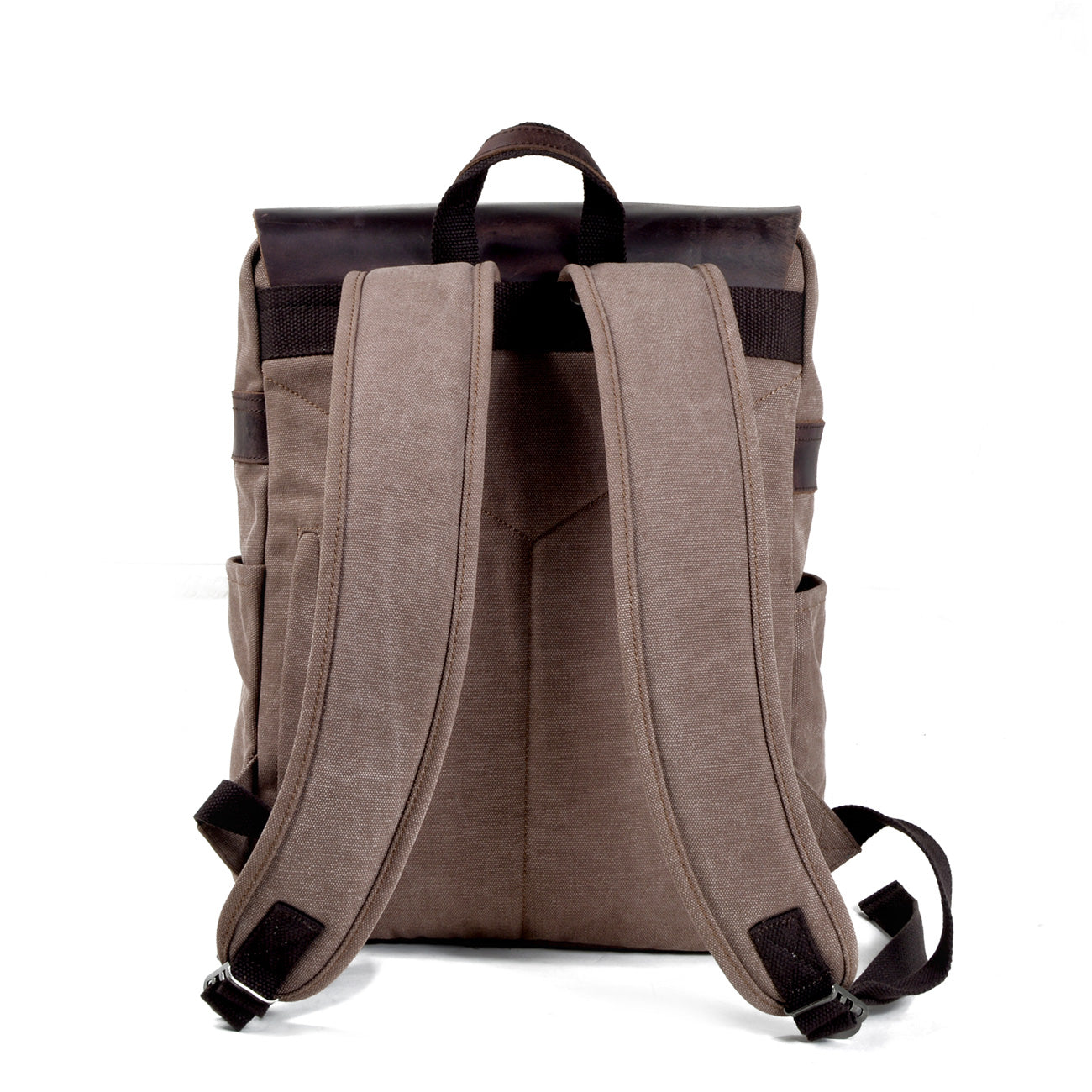 Cotton Canvas Backpack with Adjustable Straps and Multiple Pocket - HUNTING CASE