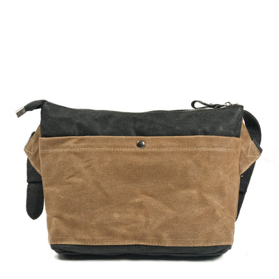 Stylish Retro Canvas Crossbody Messenger - HUNTING CASE