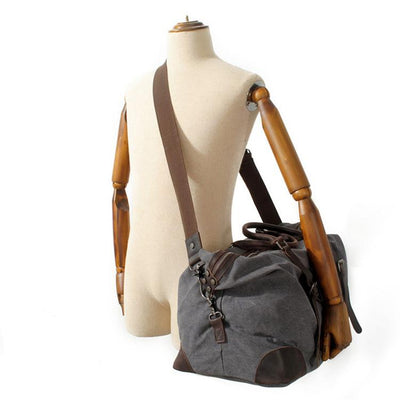 Vintage Canvas Overnight Bag: Stylish and Functional Travel Companion - HUNTING CASE