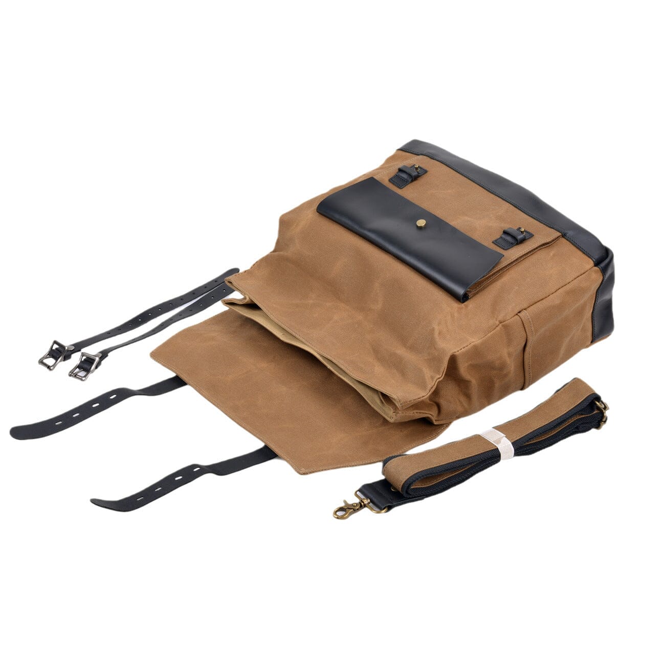 Handcrafted Canvas Motorcycle Saddlebag - HUNTING CASE