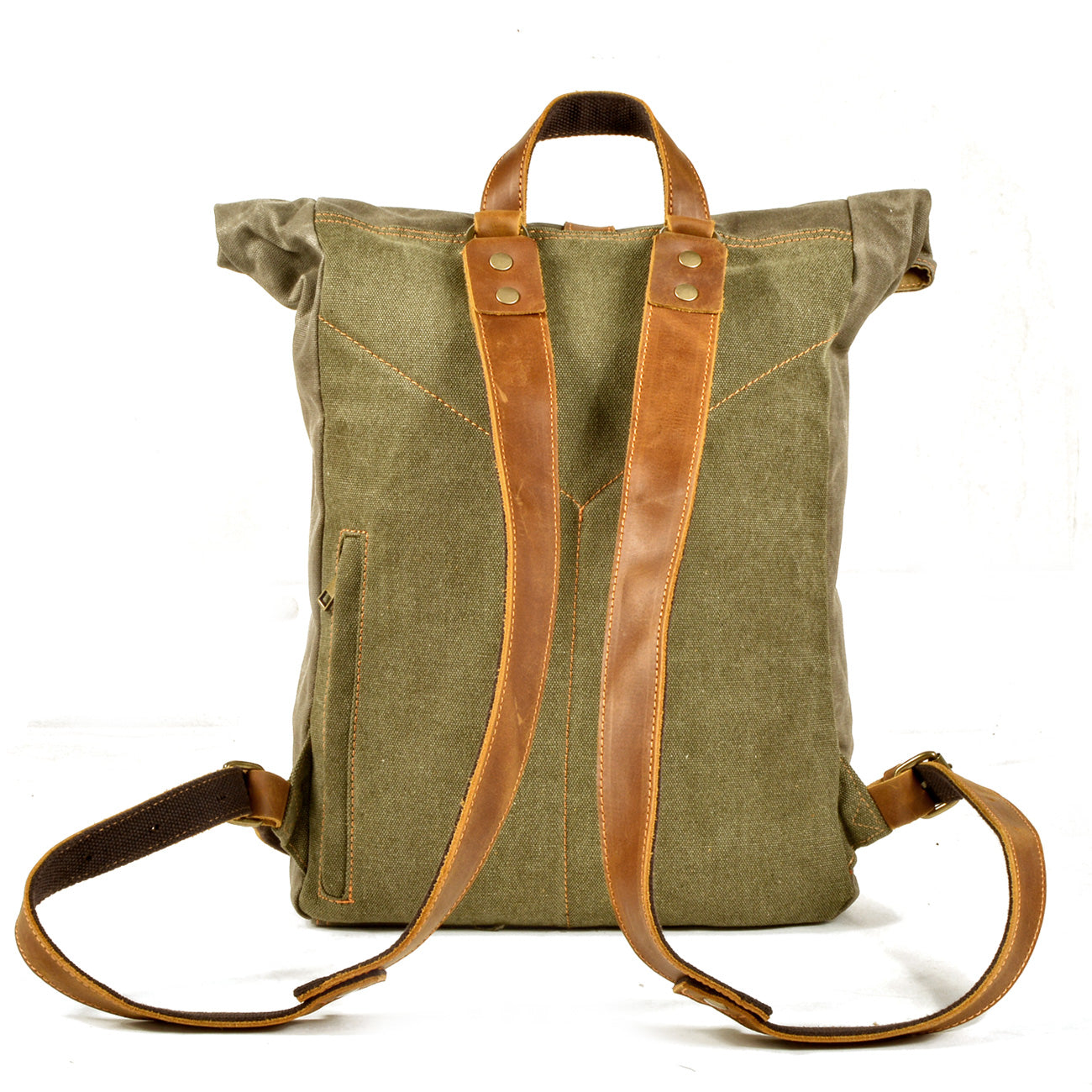 Elegant Waxed Canvas Rucksack for Commuting and Exploration - HUNTING CASE