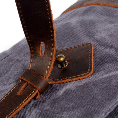 Classic Wax Canvas Backpack for Urban and Outdoor Use - HUNTING CASE