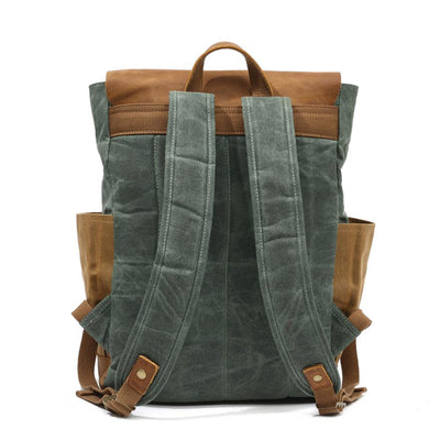 Elegant Vintage Laptop Backpack with Easy Access and Vintage Appeal - HUNTING CASE