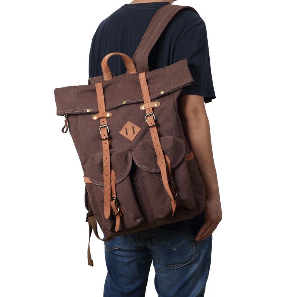 Canvas Laptop Backpack | SVALBARD - HUNTING CASE