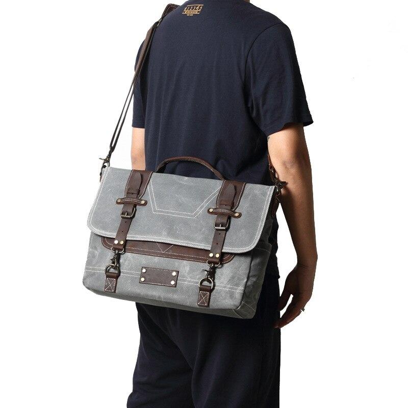 Canvas Messenger Bag for Men Durable - HUNTING CASE