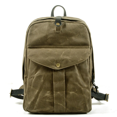 Classic Canvas Backpack with Adjustable Straps and Front Pocket - HUNTING CASE