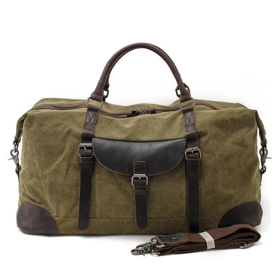 Vintage Canvas Overnight Bag: Stylish and Functional Travel Companion - HUNTING CASE