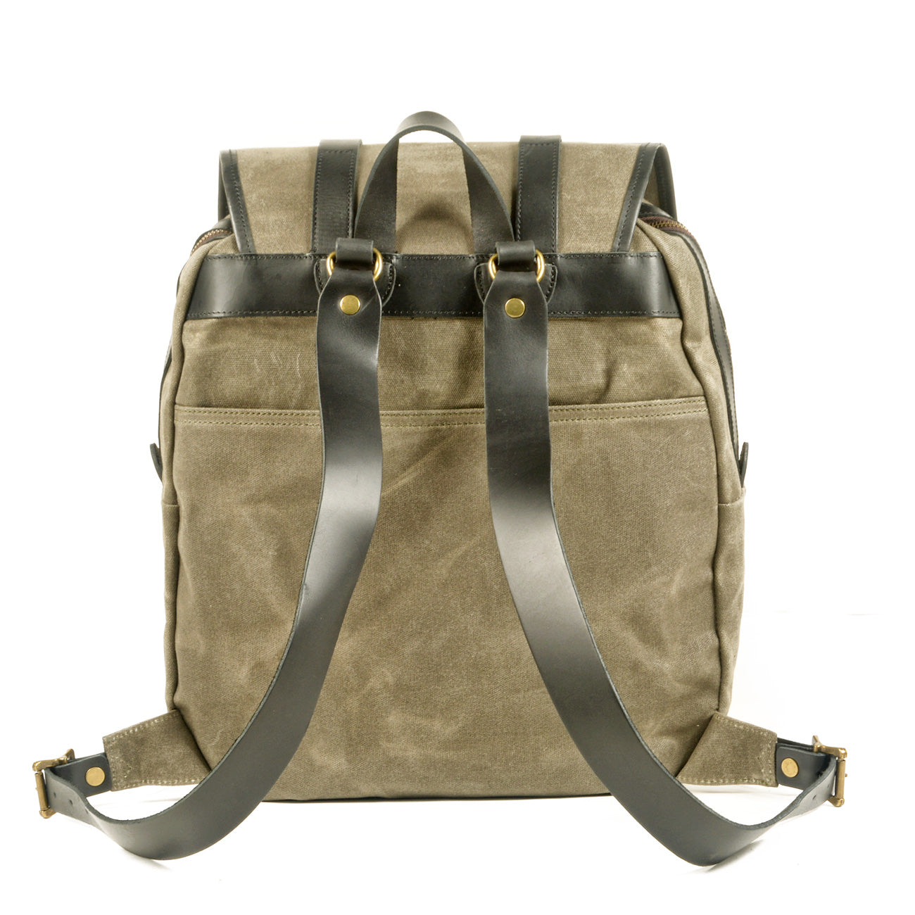 Vintage Canvas Rucksack Backpack with Adjustable Straps & Pockets - HUNTING CASE