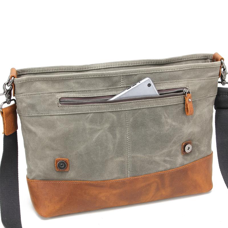 Best Durable Vintage Canvas Briefcase - HUNTING CASE