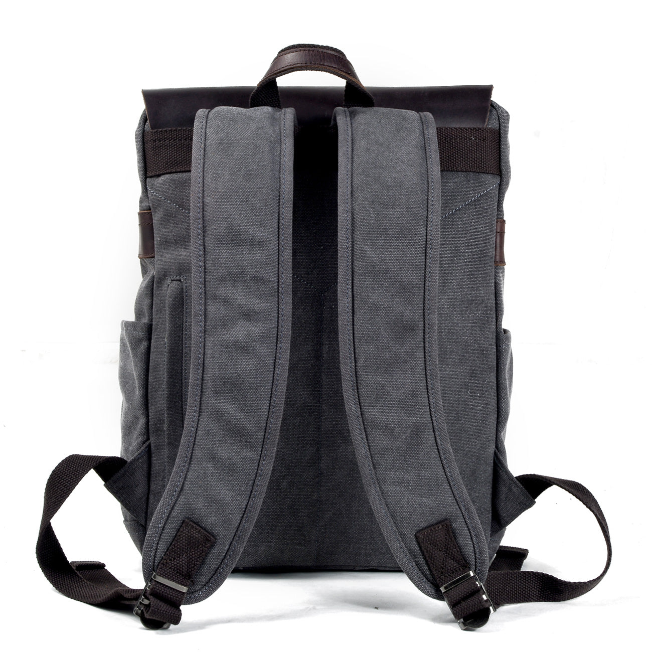 Cotton Canvas Backpack with Adjustable Straps and Multiple Pocket - HUNTING CASE