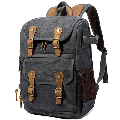 Durable Canvas Camera Bag with Padded Compartments - HUNTING CASE