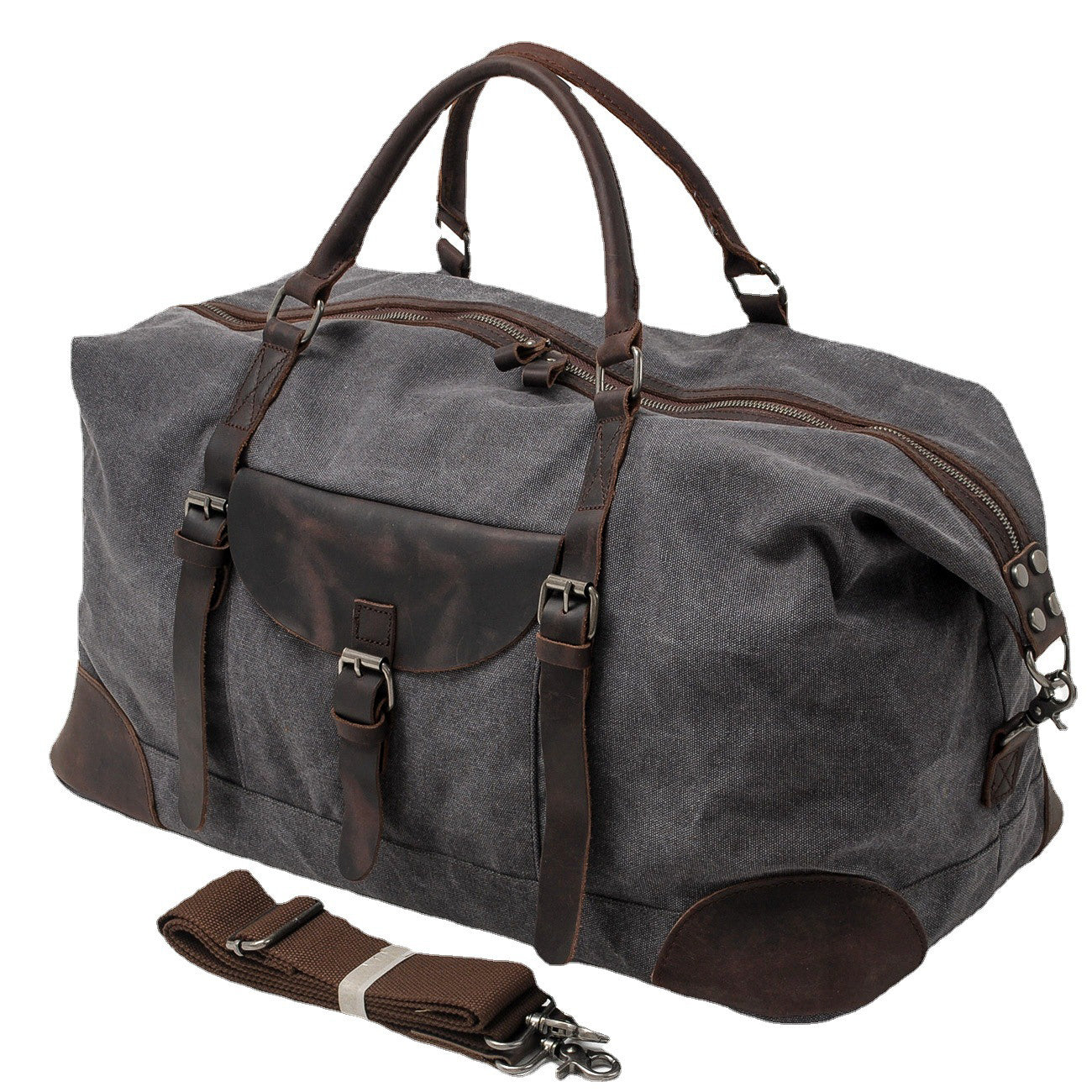 Vintage Canvas Overnight Bag: Stylish and Functional Travel Companion - HUNTING CASE