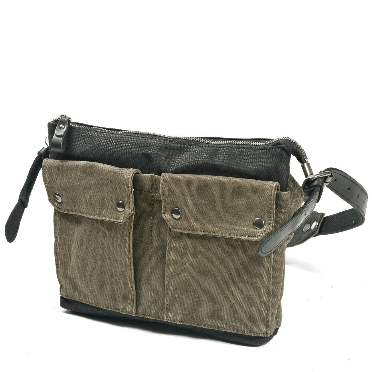 Stylish Retro Canvas Crossbody Messenger - HUNTING CASE