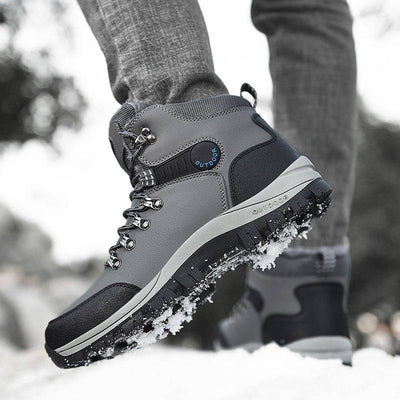 Warm Plush Ankle Boots for Men, Ideal for Winter Snow and Hiking - HUNTING CASE