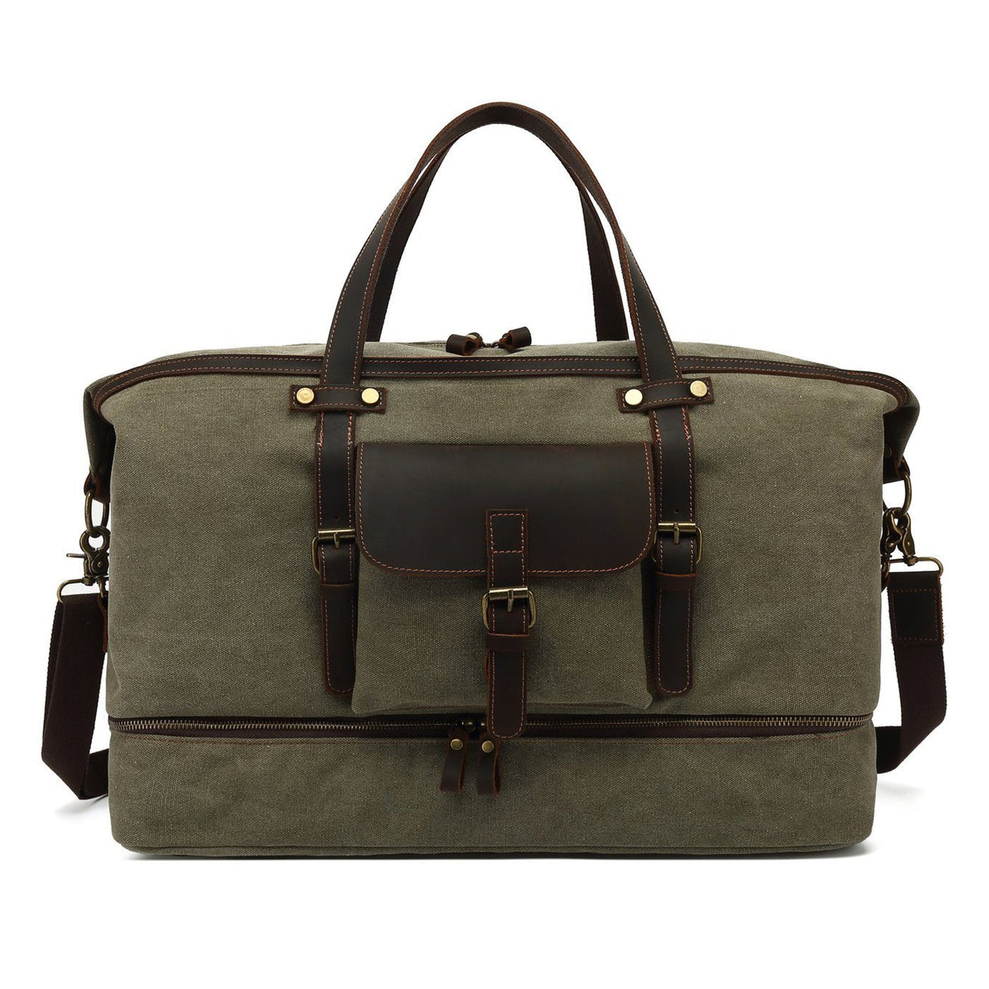 Vintage Canvas Duffle Bag: Stylish & Functional Travel Companion - HUNTING CASE