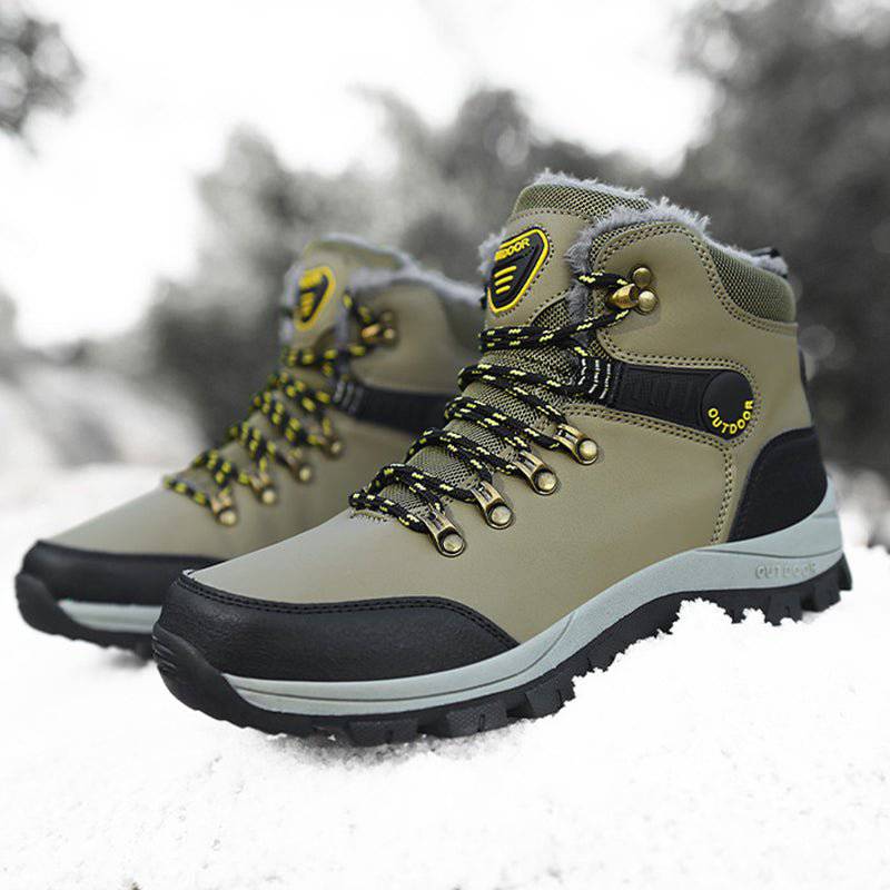 Warm Plush Ankle Boots for Men, Ideal for Winter Snow and Hiking - HUNTING CASE