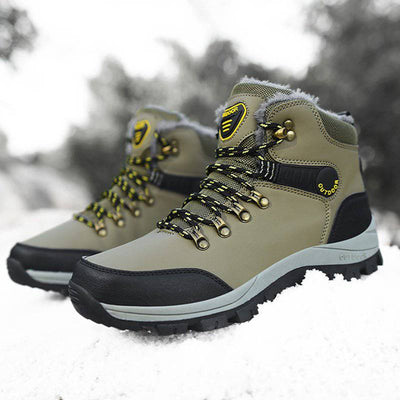 Warm Plush Ankle Boots for Men, Ideal for Winter Snow and Hiking - HUNTING CASE