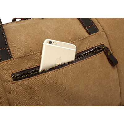 Vintage Canvas Duffle Bag: Stylish & Functional Travel Companion - HUNTING CASE