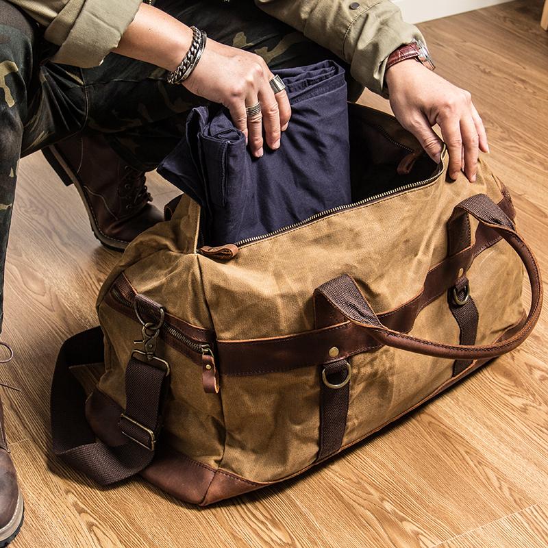 Men's Canvas Duffle Bag: Explore Your World with Style - HUNTING CASE