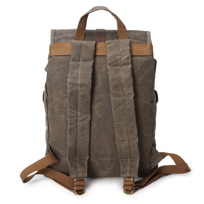 Stylish Vintage Rucksack with Durable Fabric and Timeless Appeal - HUNTING CASE