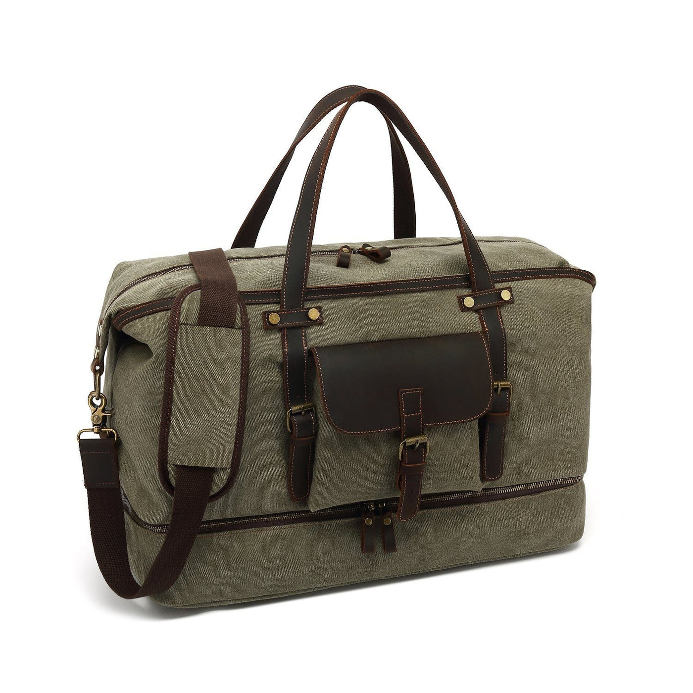 Vintage Canvas Duffle Bag: Stylish & Functional Travel Companion - HUNTING CASE