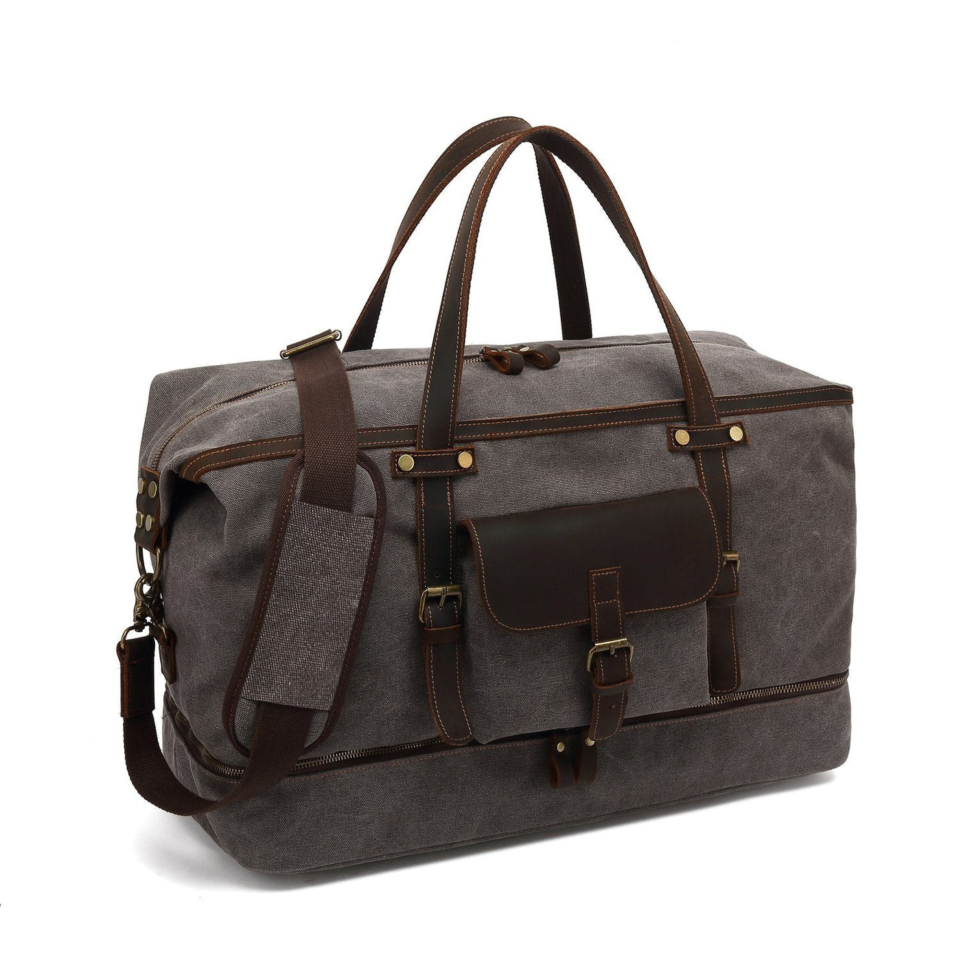 Vintage Canvas Duffle Bag: Stylish & Functional Travel Companion - HUNTING CASE