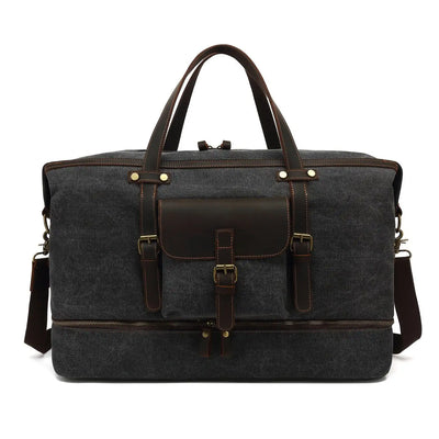 Vintage Canvas Duffle Bag: Stylish & Functional Travel Companion - HUNTING CASE