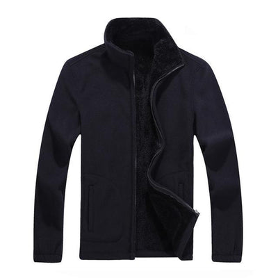 XL-8XL Men's Fleece Jacket for Camping 