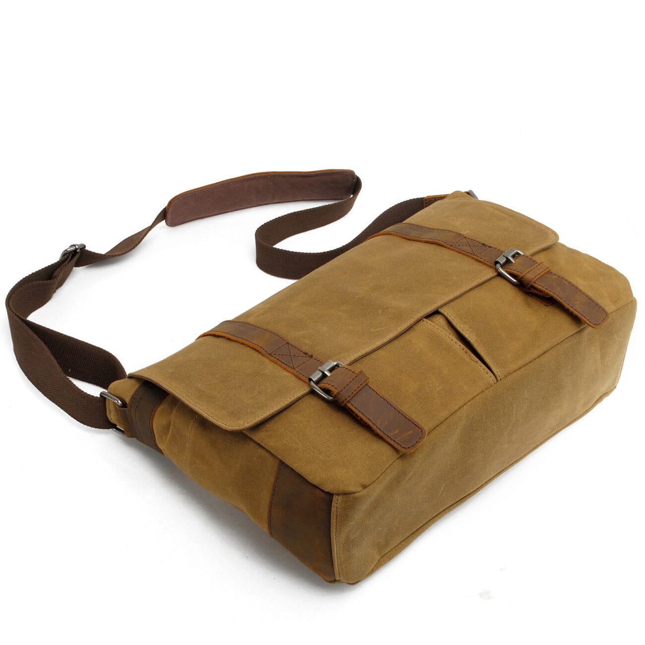 Canvas Laptop Messenger Bag Handcrafted - HUNTING CASE