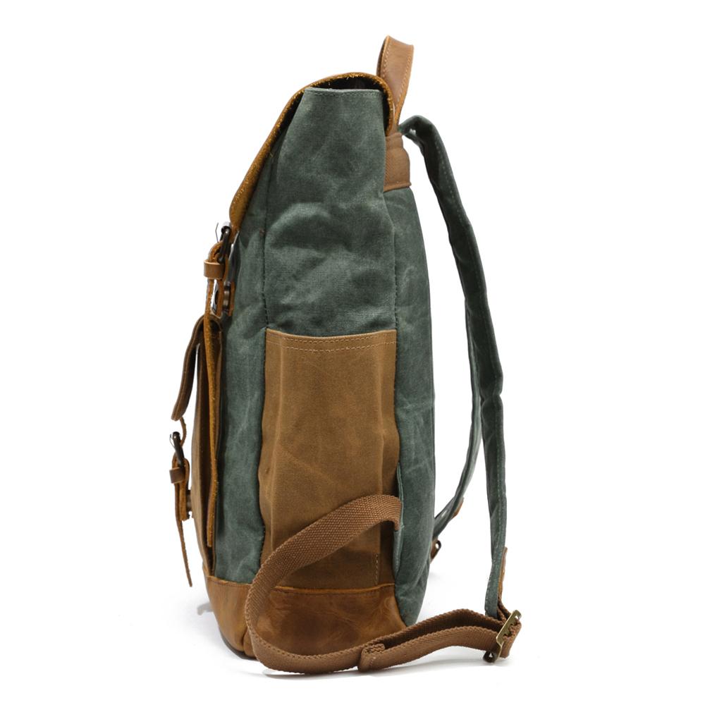 Elegant Vintage Laptop Backpack with Easy Access and Vintage Appeal - HUNTING CASE