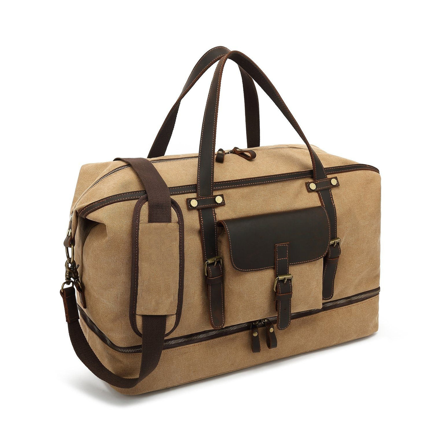 Vintage Canvas Duffle Bag: Stylish & Functional Travel Companion - HUNTING CASE