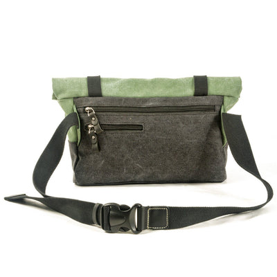 Retro Canvas Leather Bicycle Crossbody Bag - HUNTING CASE