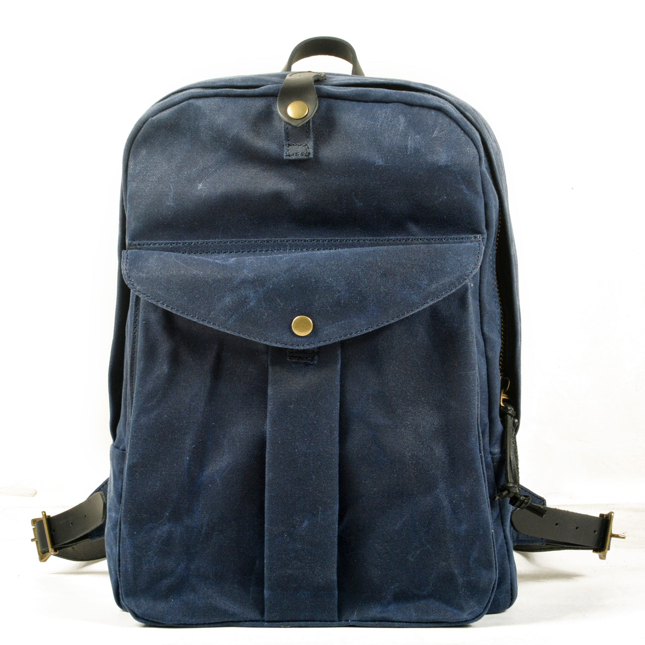 Classic Canvas Backpack with Adjustable Straps and Front Pocket - HUNTING CASE