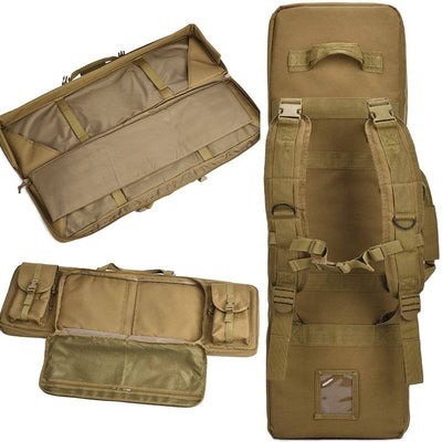 Double Long Rifle Case Pistol Gun Bag with Bullet Shoulder Strap ...