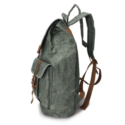 Stylish Vintage Rucksack with Durable Fabric and Timeless Appeal - HUNTING CASE