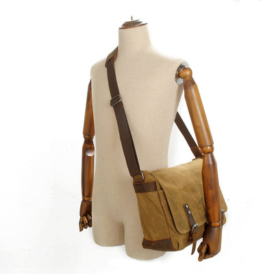 Fashionable Retro Travel Shoulder Bag - HUNTING CASE