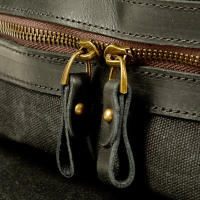 Vintage Canvas Rucksack Backpack with Adjustable Straps & Pockets - HUNTING CASE