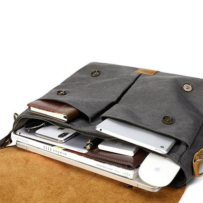 Stylish Laptop Shoulder Bag for Professionals - HUNTING CASE