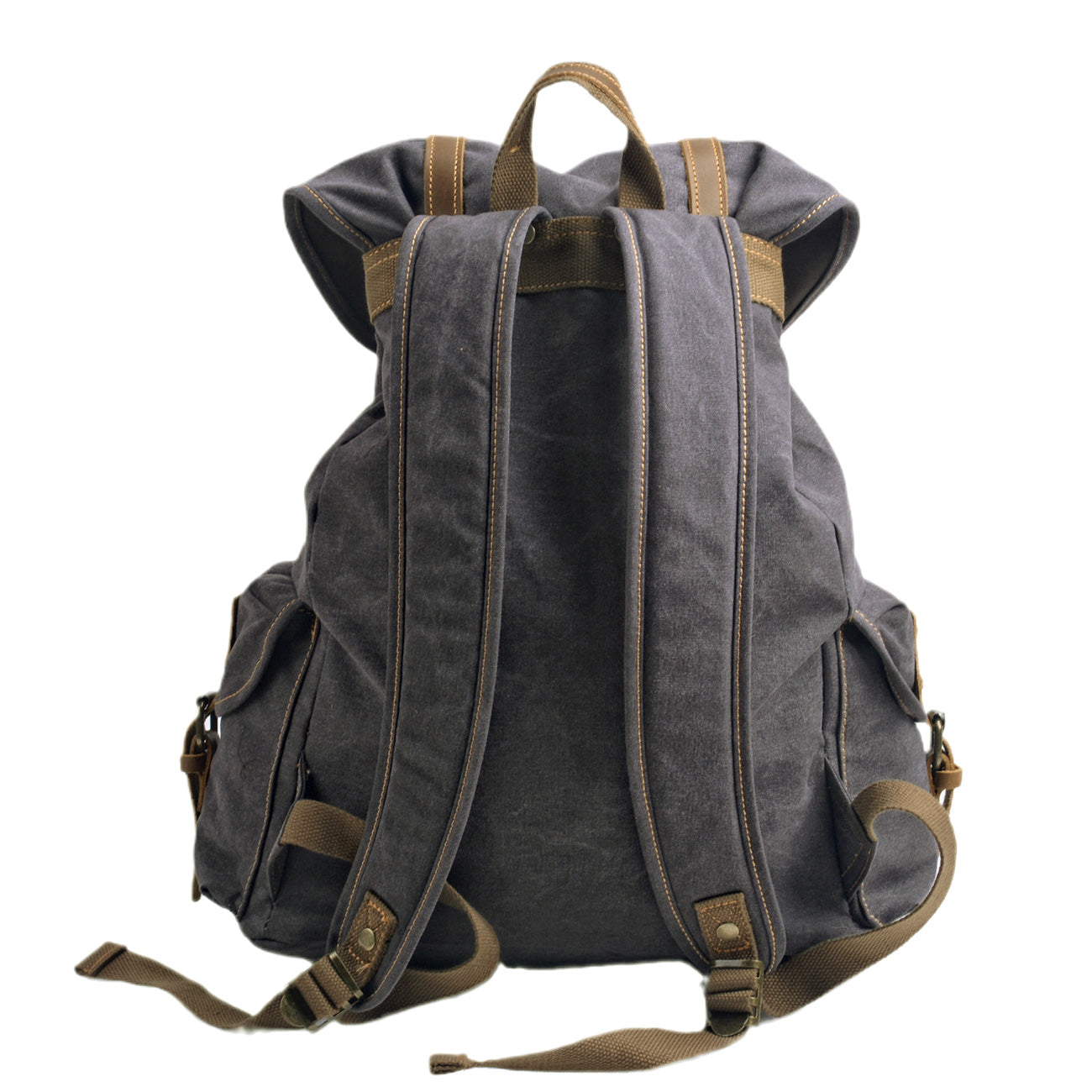 Rugged Military Canvas Backpack with Multiple Pockets - HUNTING CASE