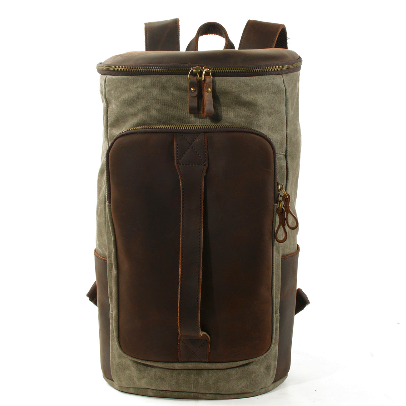 Durable Vintage Canvas Rucksack with Easy Access and Retro Charm - HUNTING CASE