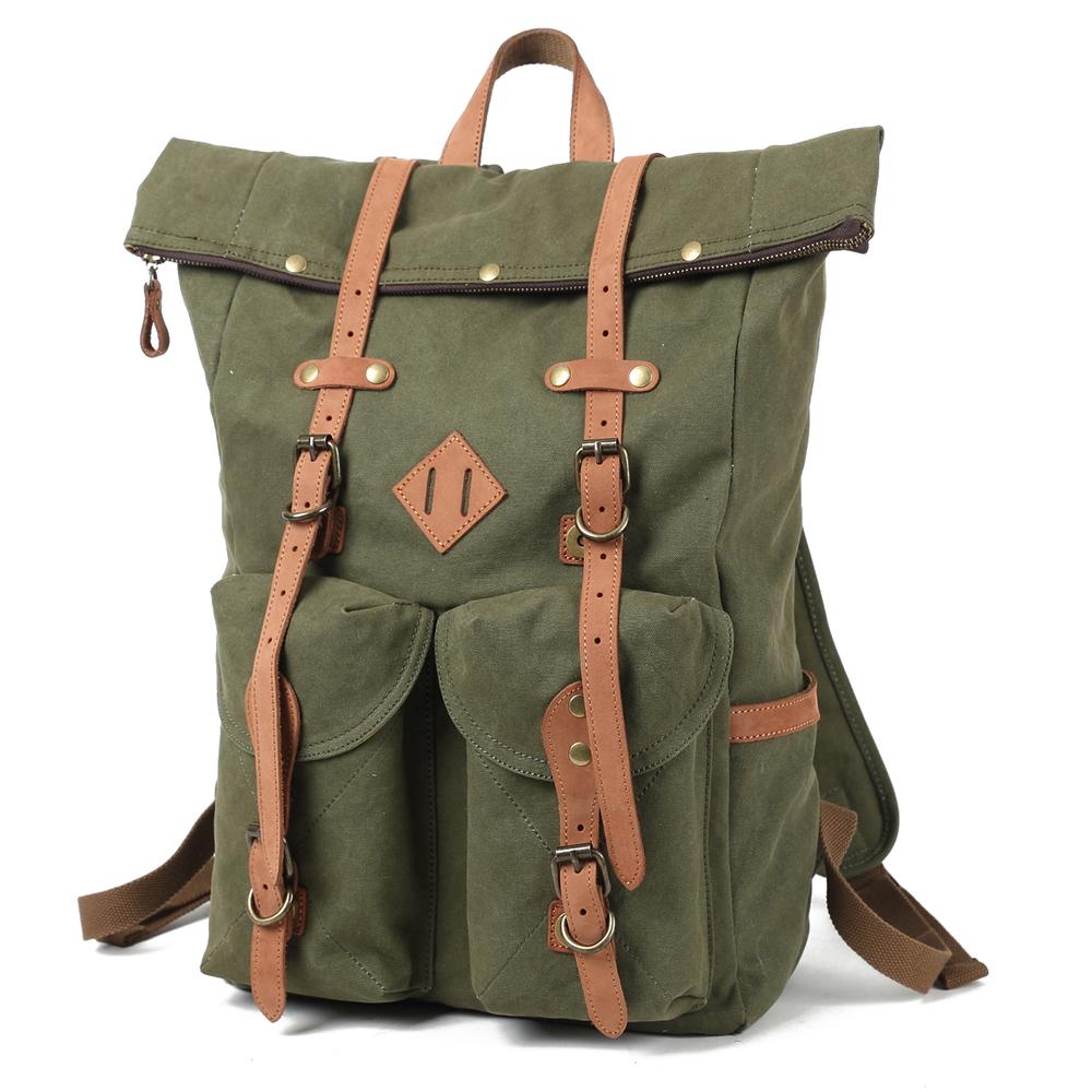 Canvas Laptop Backpack | SVALBARD - HUNTING CASE