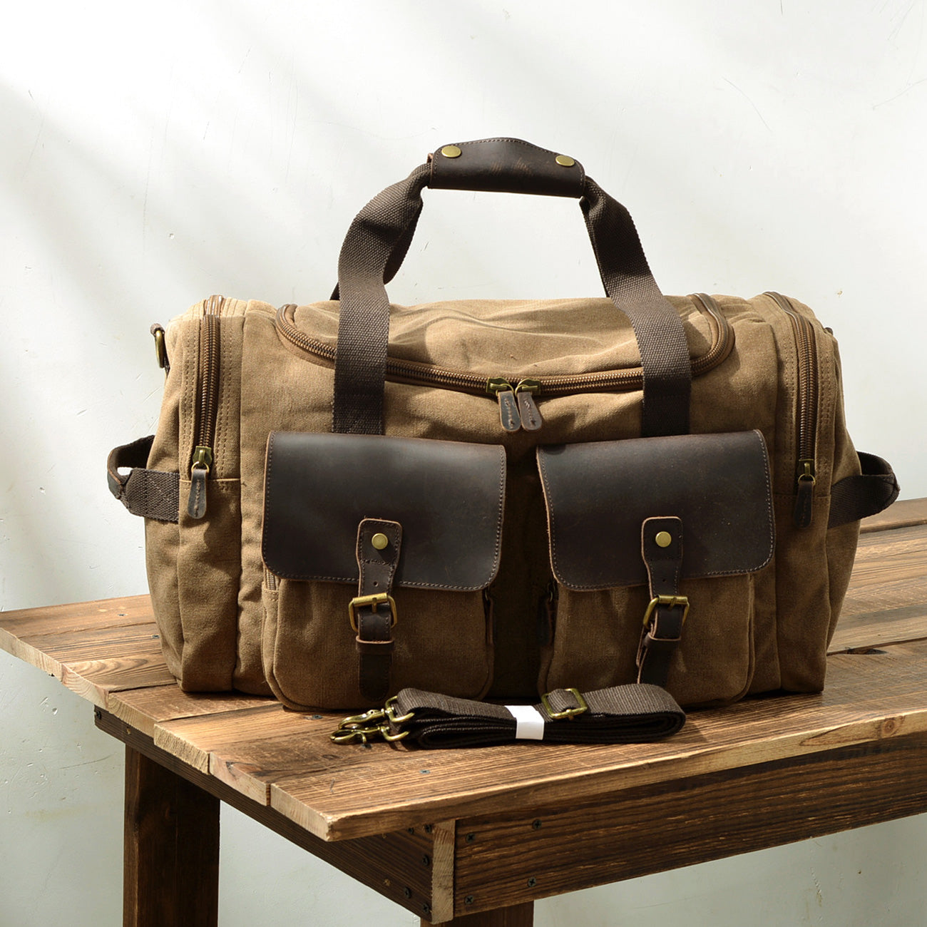 Vintage Weekender Duffle Bag Functional & Lightweight - HUNTING CASE