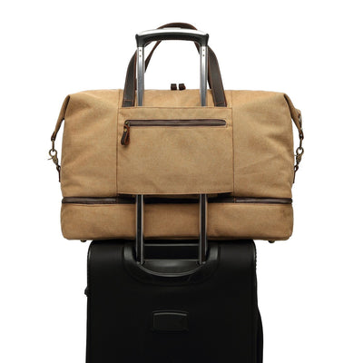 Vintage Canvas Duffle Bag: Stylish & Functional Travel Companion - HUNTING CASE