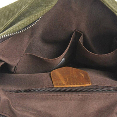 Stylish and versatile vintage canvas leather backpack for travel adventures