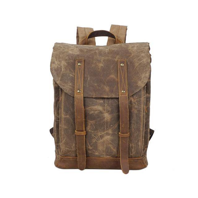 Explore with a vintage-style backpack, 20-35 liters